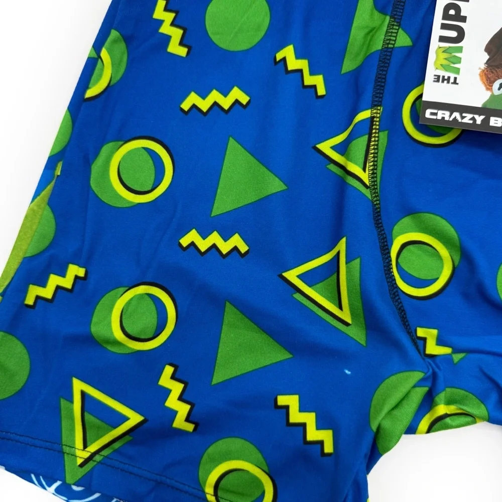 Disney The Muppets Crazy Boxer Briefs Mens Large Underwear Kermit the Frog Blue